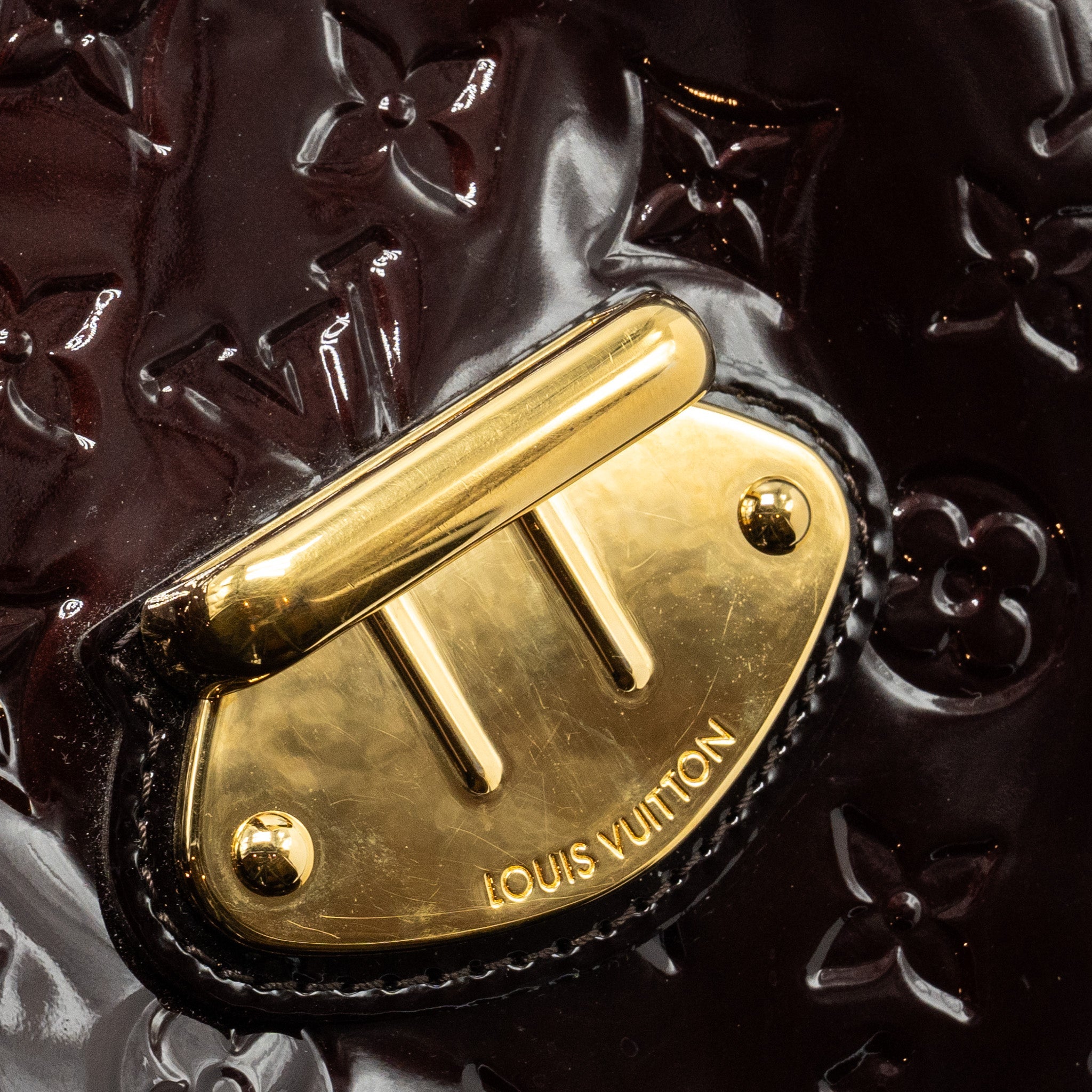 LOUIS VUITTON MIRANDA BAG MONOGRAM VERNIS AMARANTE GHW