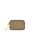 DIOR DIORQUAKE POUCH BROWN OBLIQUE CANVAS GHW
