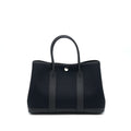 HERMES GARDEN PARTY 30 CANVAS/LEATHER BLACK SHW