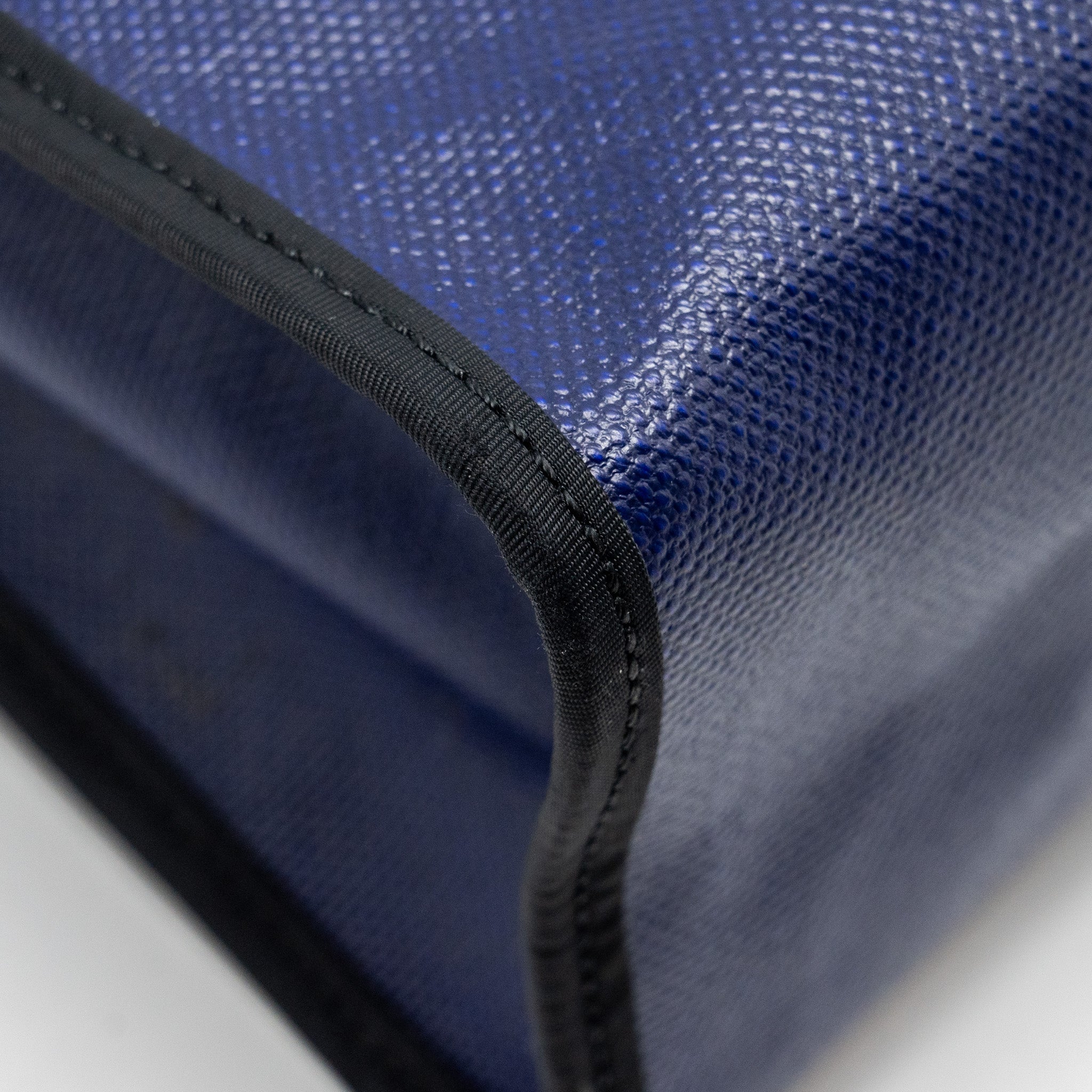 HERMES HERBAG 31 ZIP BAG TOLIE H BERLINE CANVAS/VACHE HUNTER BLUE ENCRE/BLACK SHW