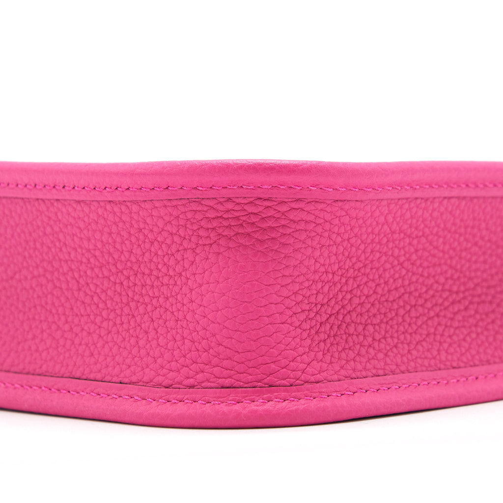 HERMES MINI EVELYNE CLEMENCE ROSE SHOCKING SHW
