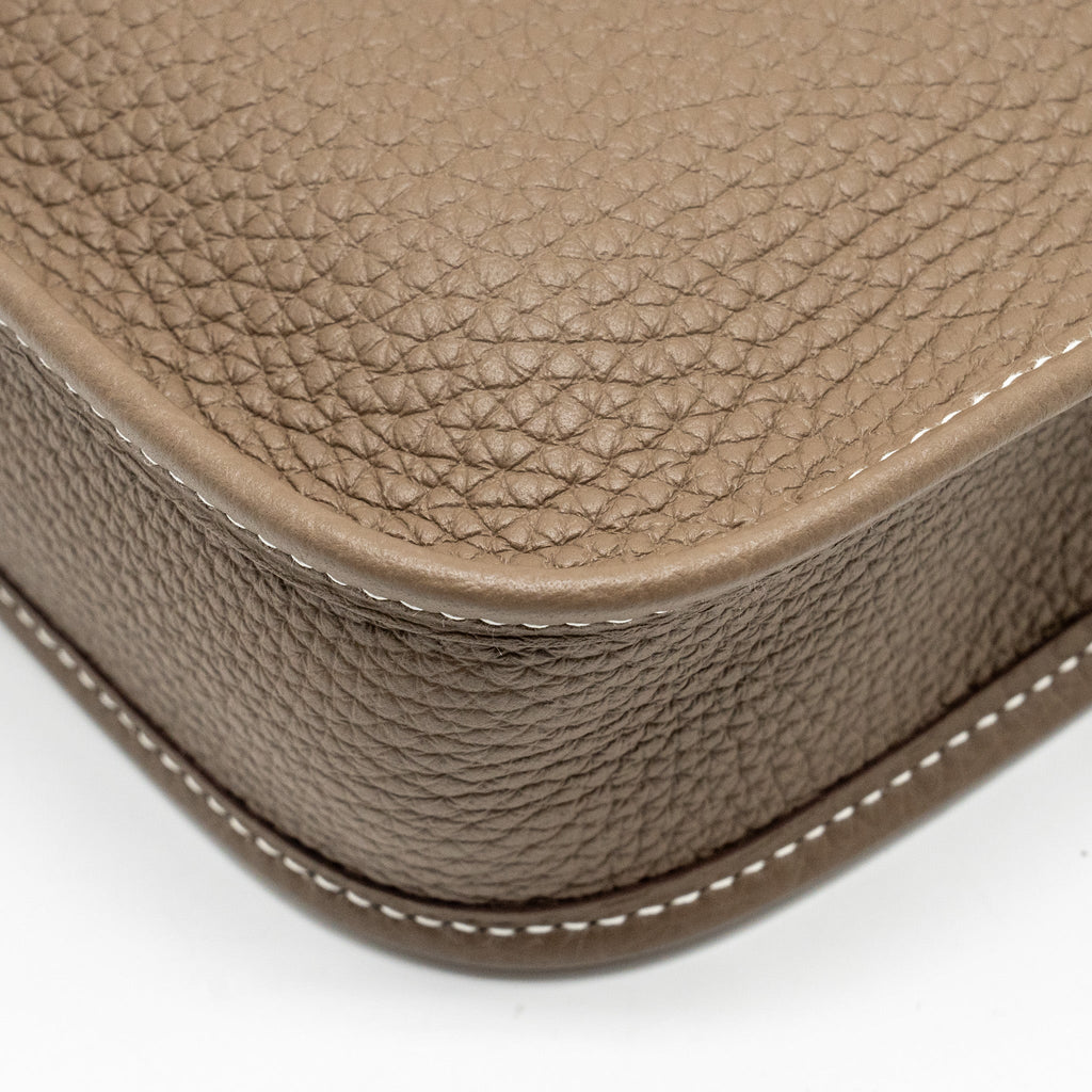HERMES MINI EVELYNE CLEMENCE ETOUPE / BLUE NUIT GHW