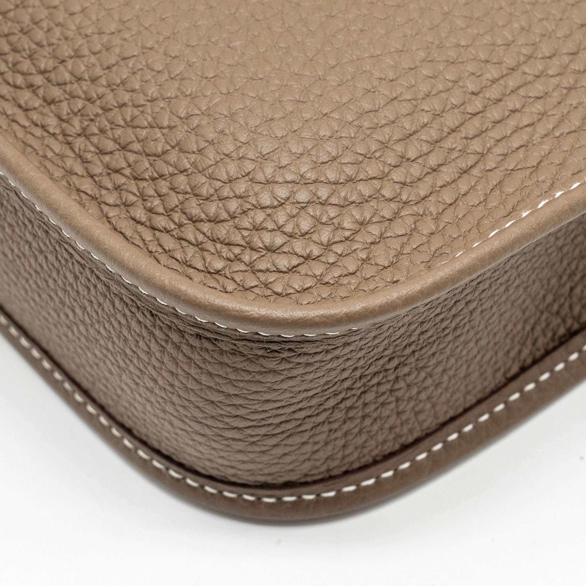 HERMES MINI EVELYNE CLEMENCE ETOUPE / BLUE NUIT GHW