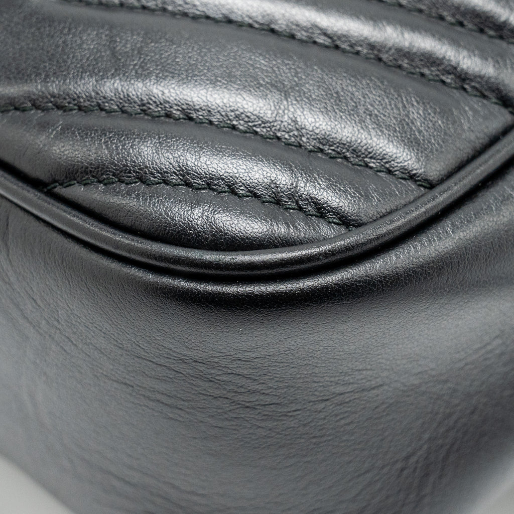 GUCCI MARMONT CAMERA BAG CALFSKIN BLACK GHW