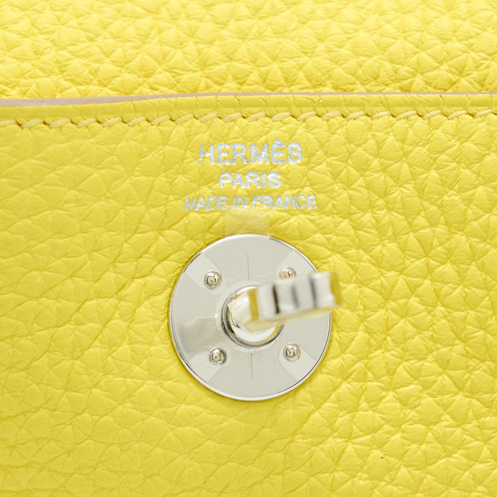 HERMES MINI LINDY CLEMENCE 9R LIME SHW