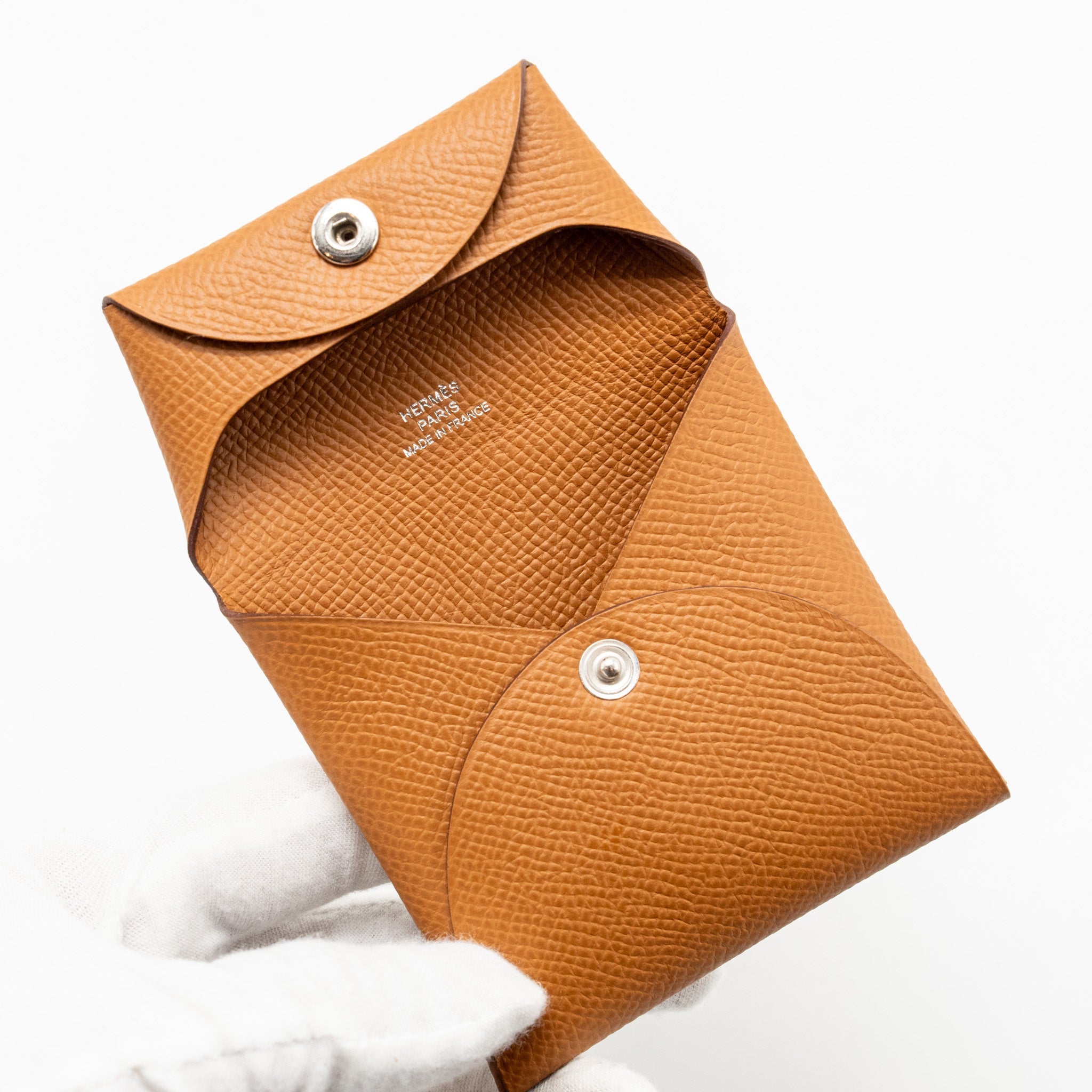 HERMES BASTIA CHANGE PURSE EPSOM GOLD SHW