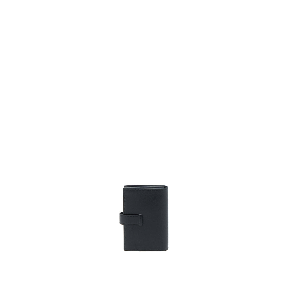 HERMES BEARN CARD HOLDER CHEVRE CHAMKILA BLACK RGHW