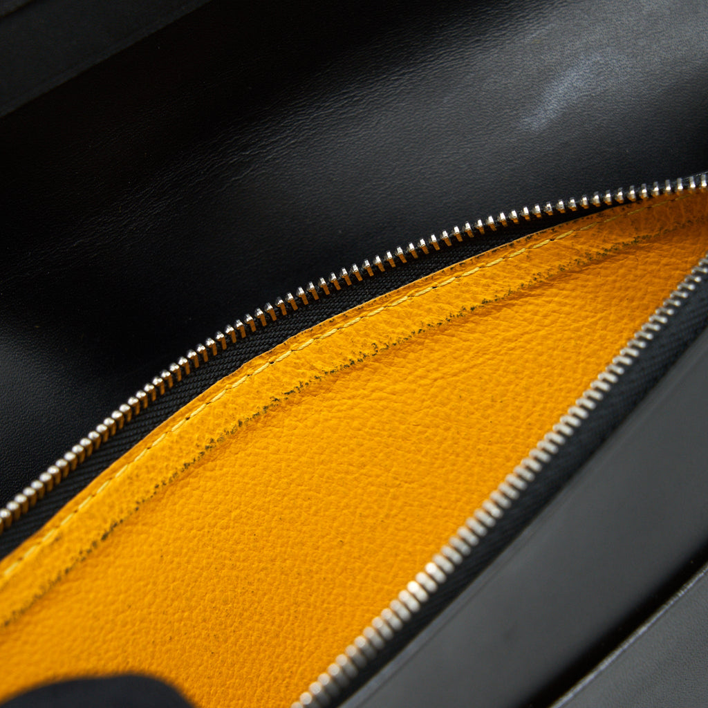 GOYARD RICHELIEU WALLET GOYARDINE IN BLACK CANVAS