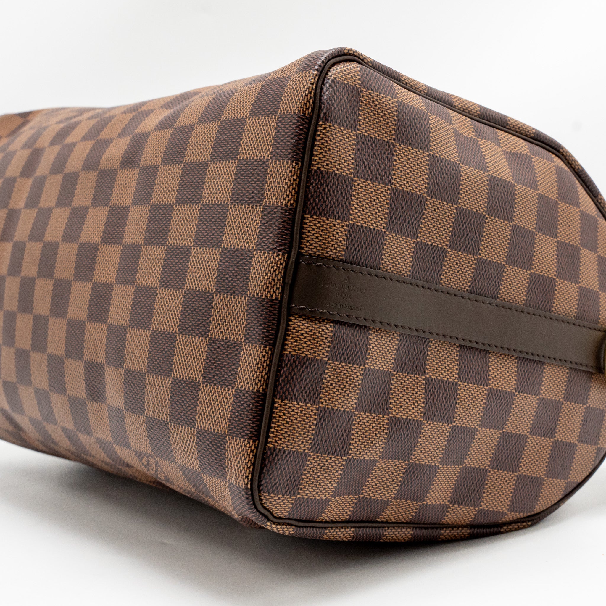 LOUIS VUITTON SPEEDY BANDOULIERE 30 DAMIER EBENE CANVAS GHW