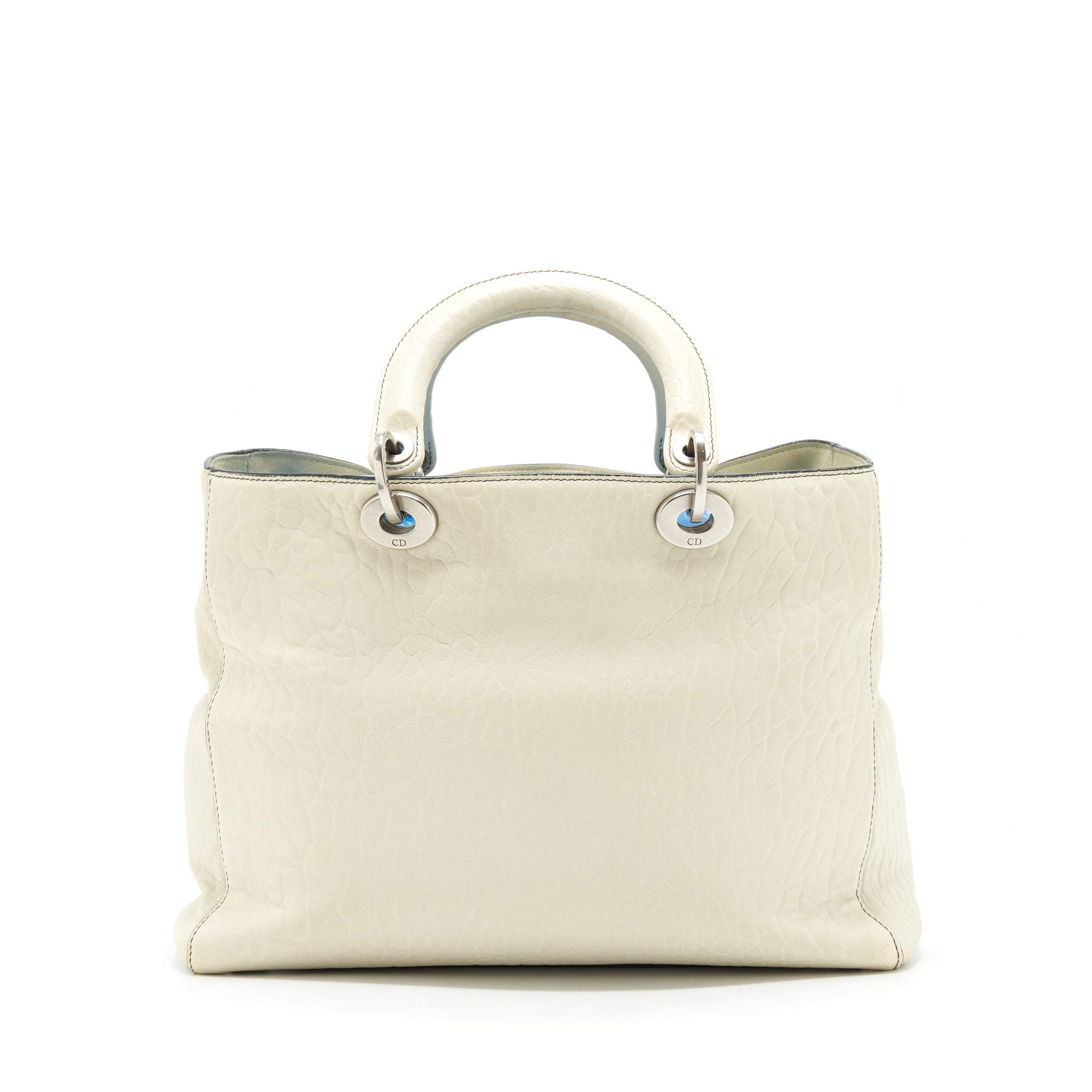 DIOR DIORISSIMO TOTE BAG WHITE MULTICOLOUR HARDWARE