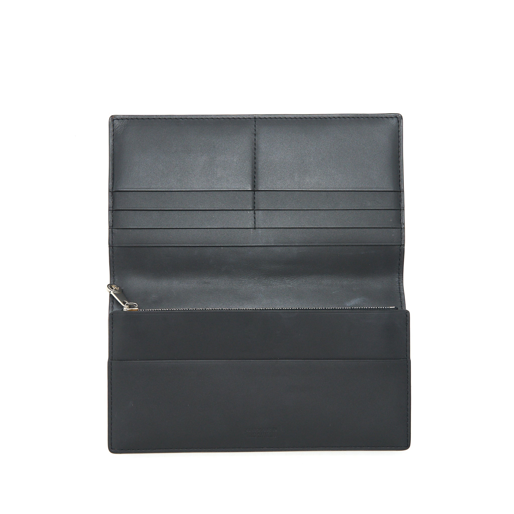 GOYARD RICHELIEU WALLET GOYARDINE IN BLACK CANVAS