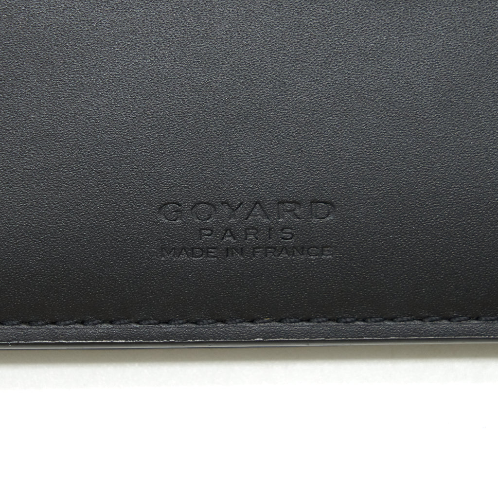 GOYARD RICHELIEU WALLET GOYARDINE IN BLACK CANVAS