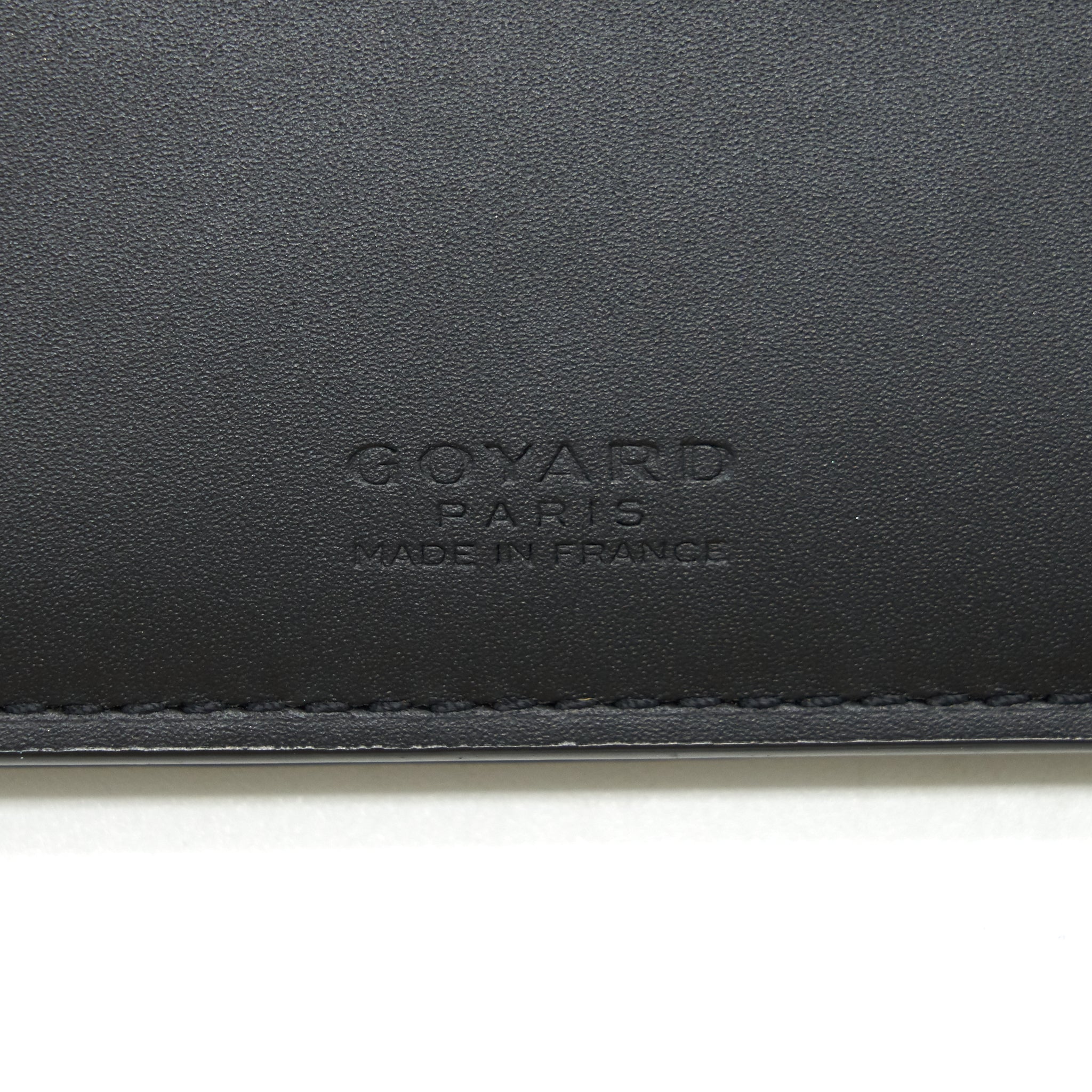 GOYARD RICHELIEU WALLET GOYARDINE IN BLACK CANVAS
