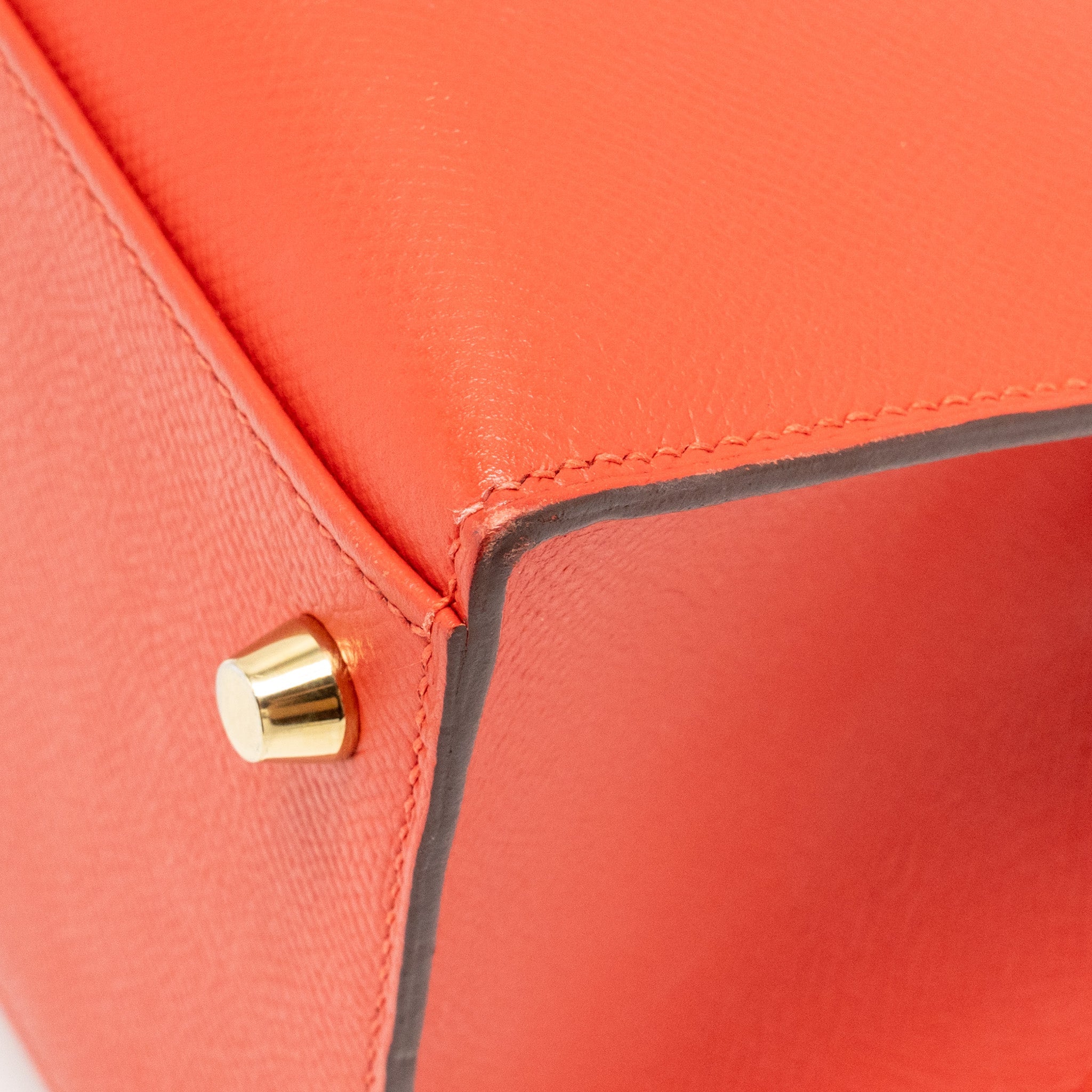 HERMES KELLY 28 EPSOM ROUGE PIVOINE GHW