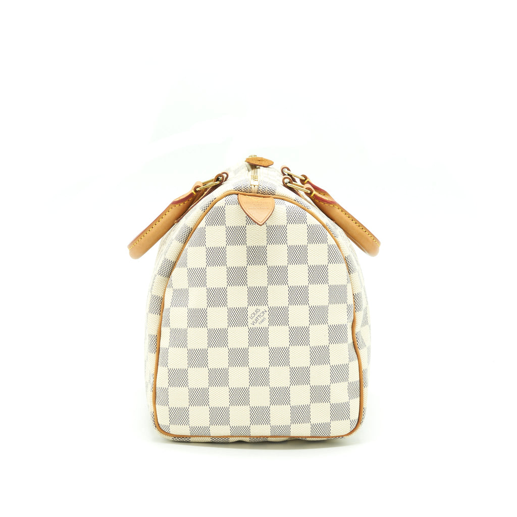 LOUIS VUITTON SPEEDY 30 DAMIER AZUR CANVAS GHW