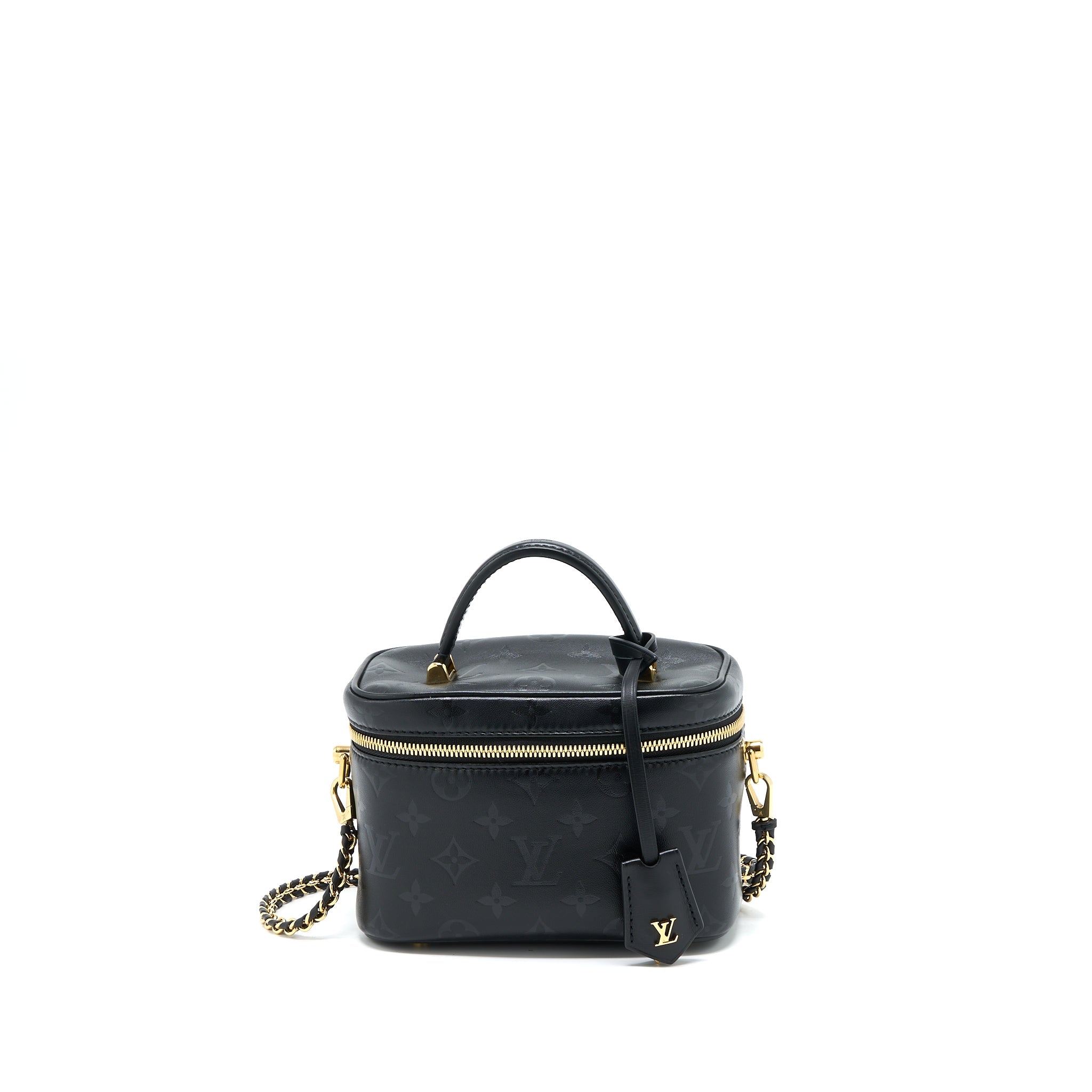 LOUIS VUITTON VANITY PM MONOGRAM LAMBSKIN BLACK GHW