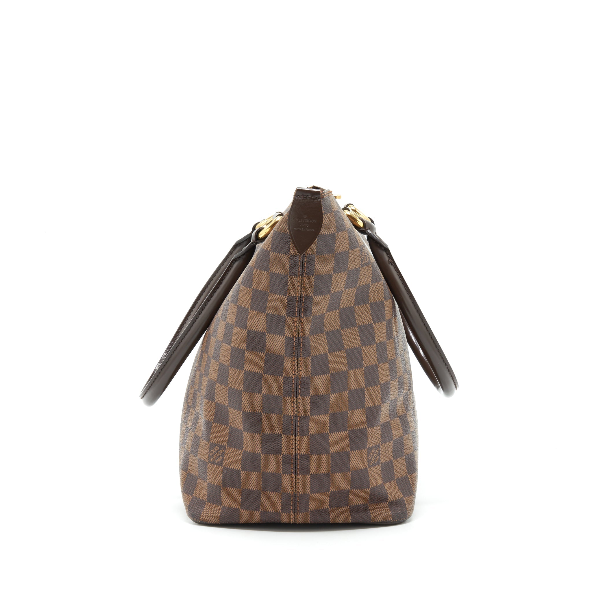 LOUIS VUITTON SALEYA TOTE BAG DAMIER EBENE CANVAS GHW