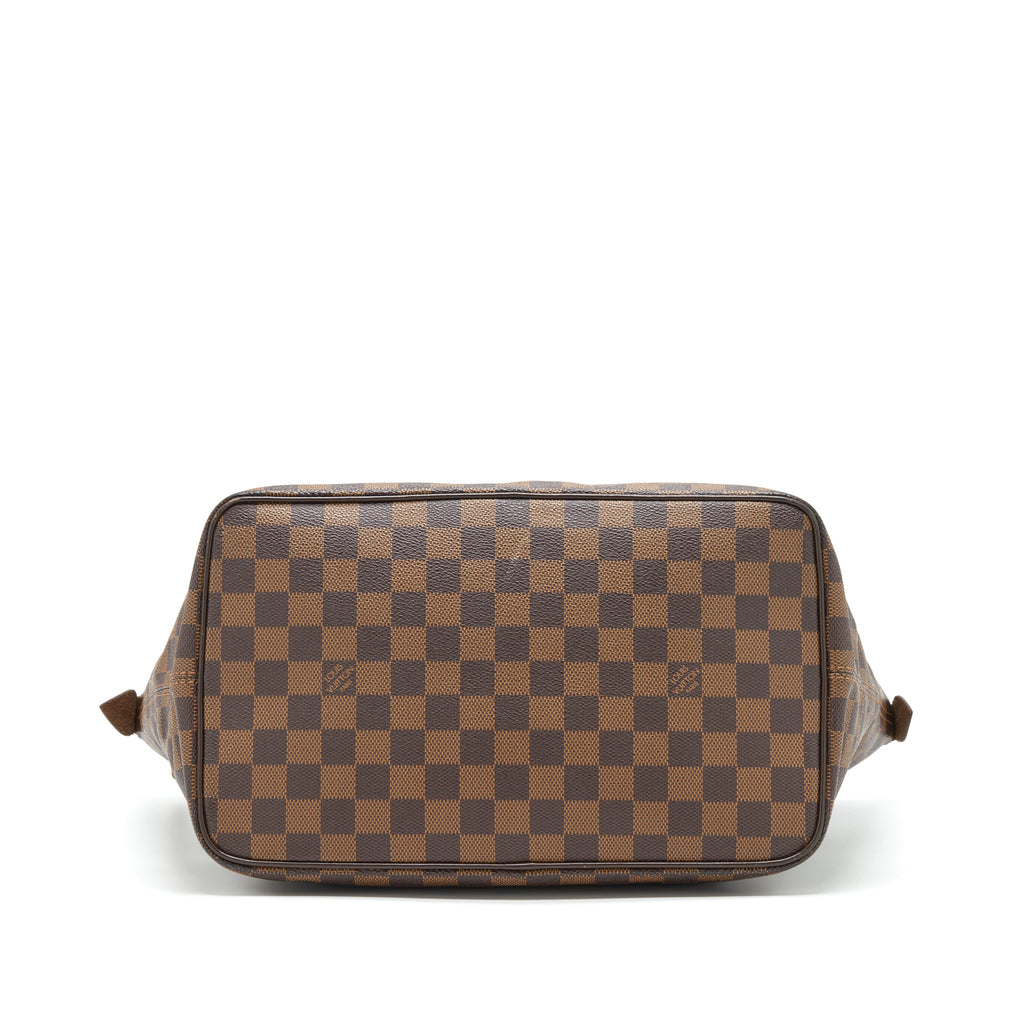 LOUIS VUITTON SALEYA TOTE BAG DAMIER EBENE CANVAS GHW