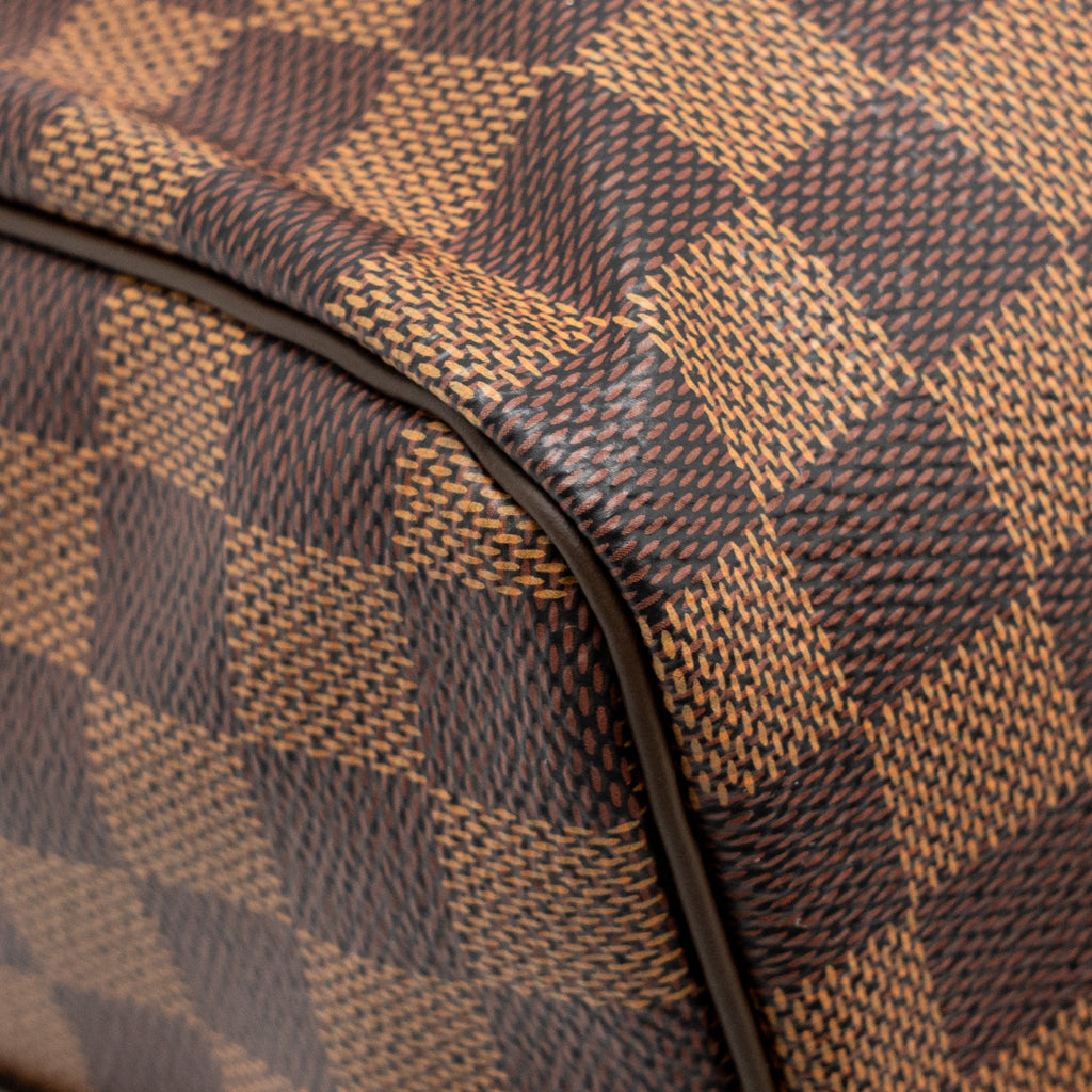LOUIS VUITTON SPEEDY BANDOULIERE 30 DAMIER EBENE CANVAS GHW