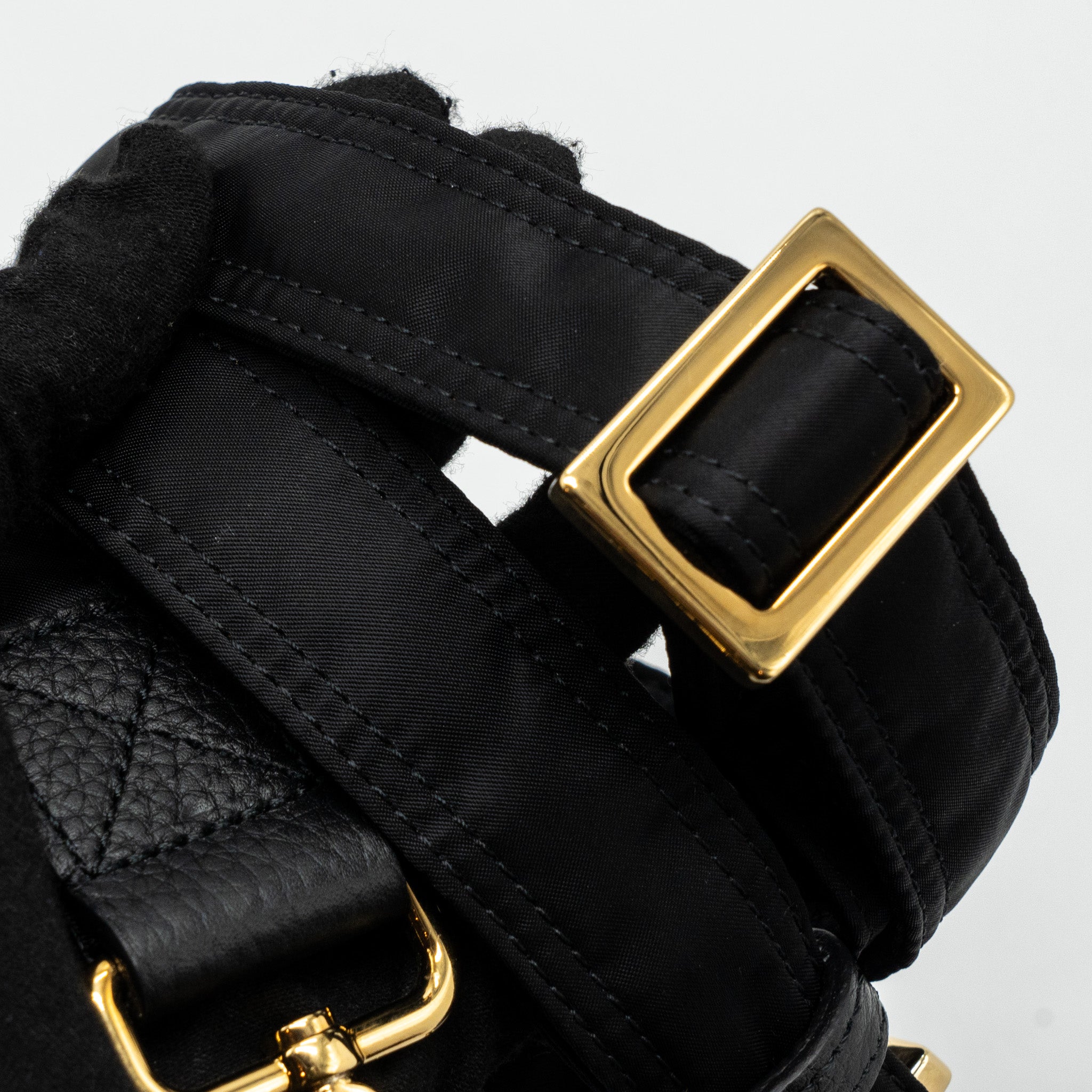 FENDI REGULAR BAGUETTE NYLON BLACK GHW