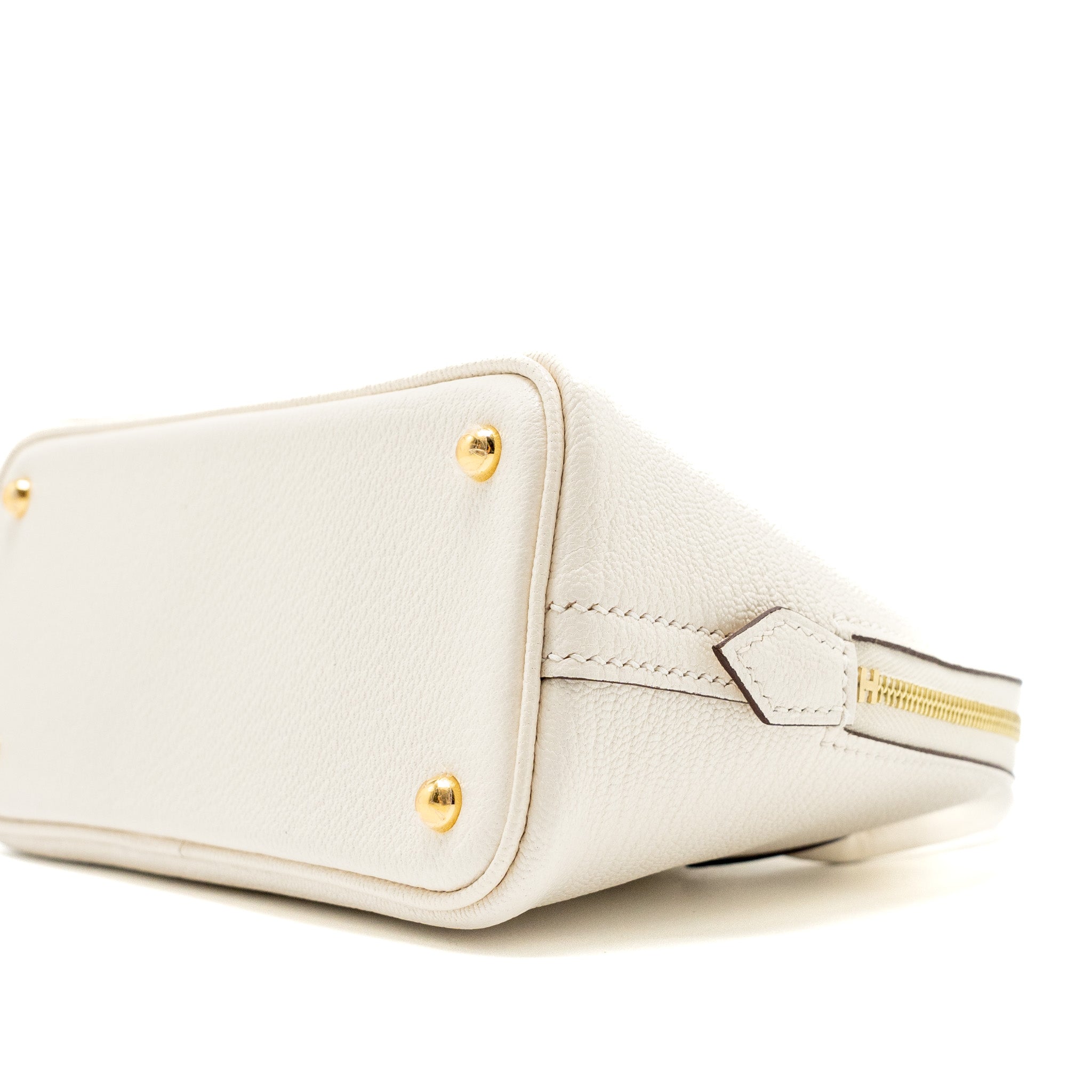 HERMES MINI BOLIDE CHÈVRE MYSORE NATA GHW