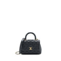 CHANEL EXTRA MINI COCO HANDLE CAVIAR BLACK LGHW