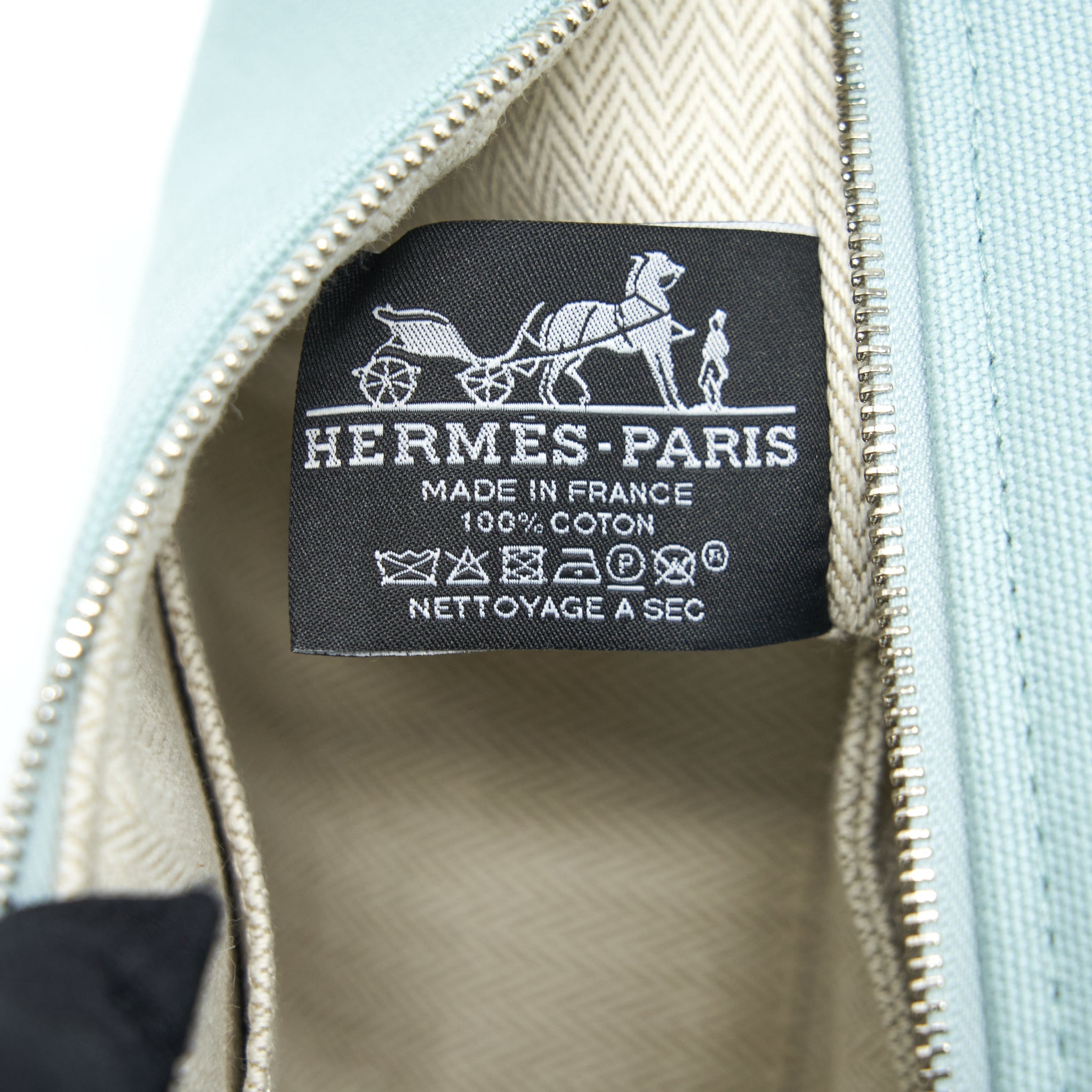 HERMES TROUSSE DE TOILETTE BRAD A BRAC PM EUCALYPTUS SHW