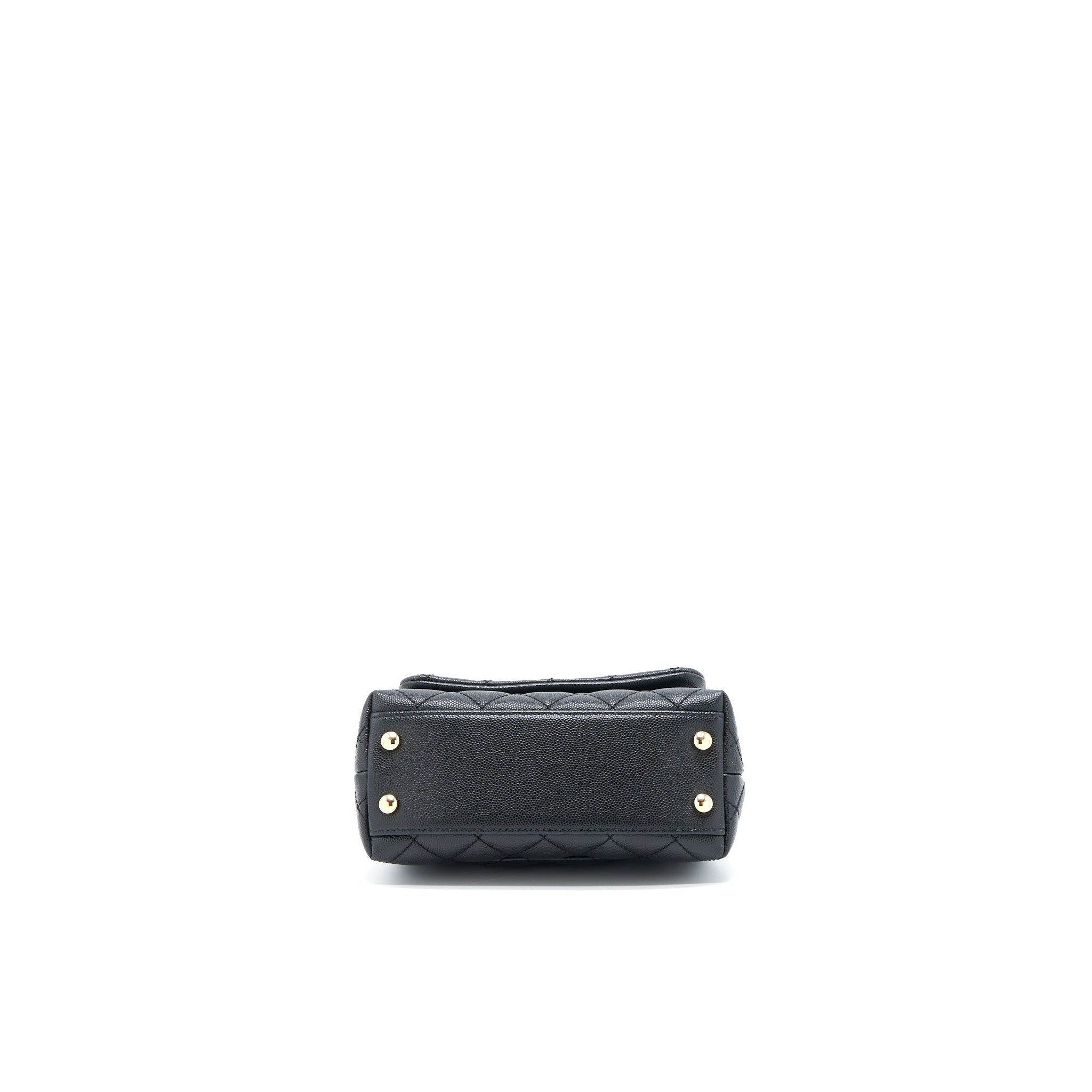 CHANEL EXTRA MINI COCO HANDLE CAVIAR BLACK LGHW