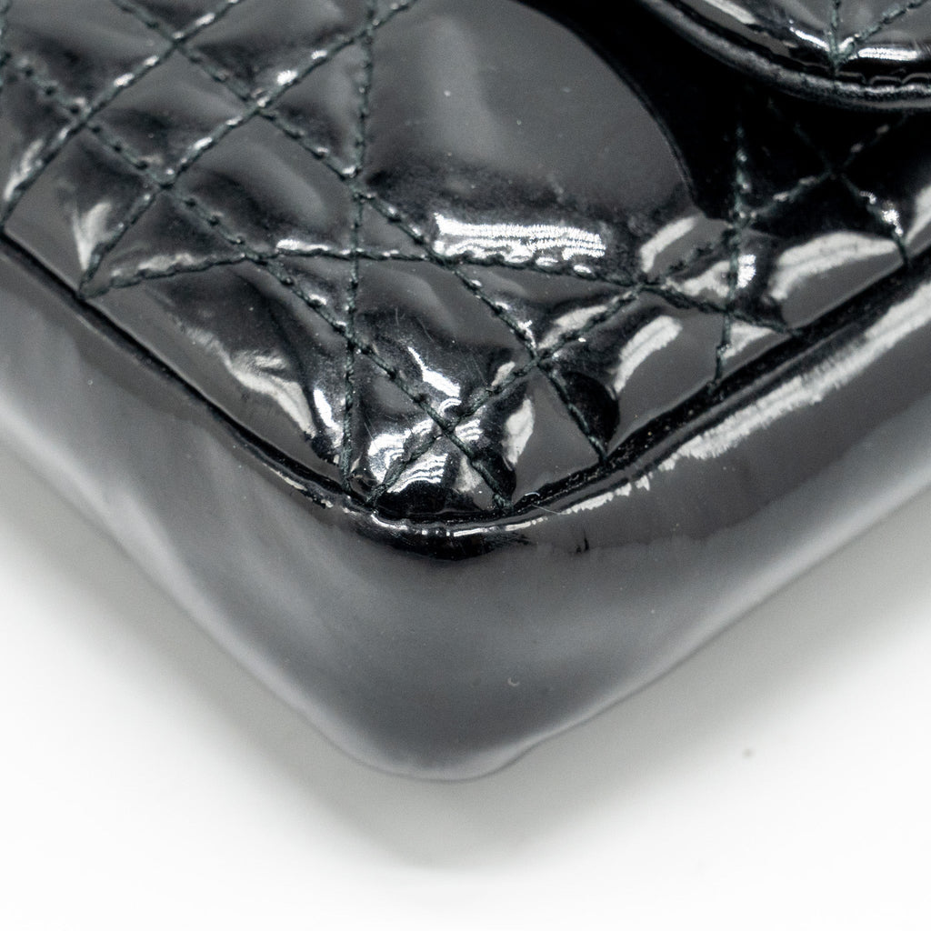 DIOR MISS DIOR POCHETTE PATENT BLACK SHW
