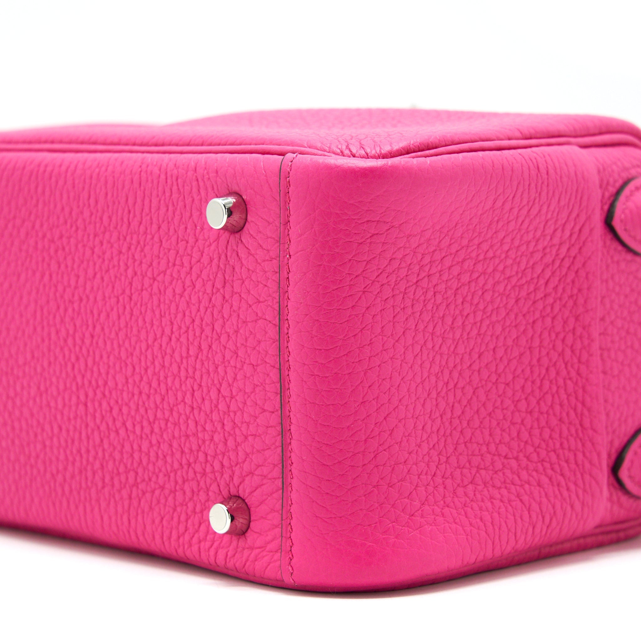 HERMES MINI LINDY ROSE SHOCKING SHW
