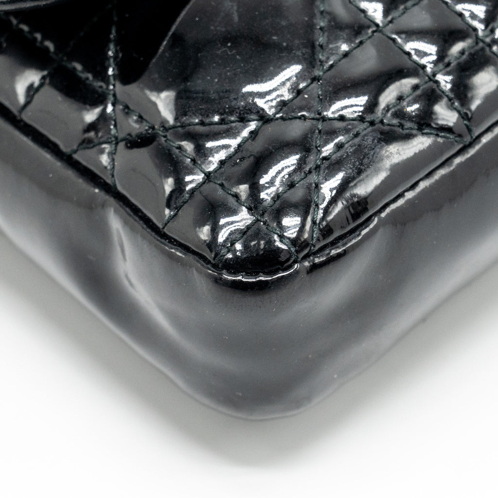 DIOR MISS DIOR POCHETTE PATENT BLACK SHW