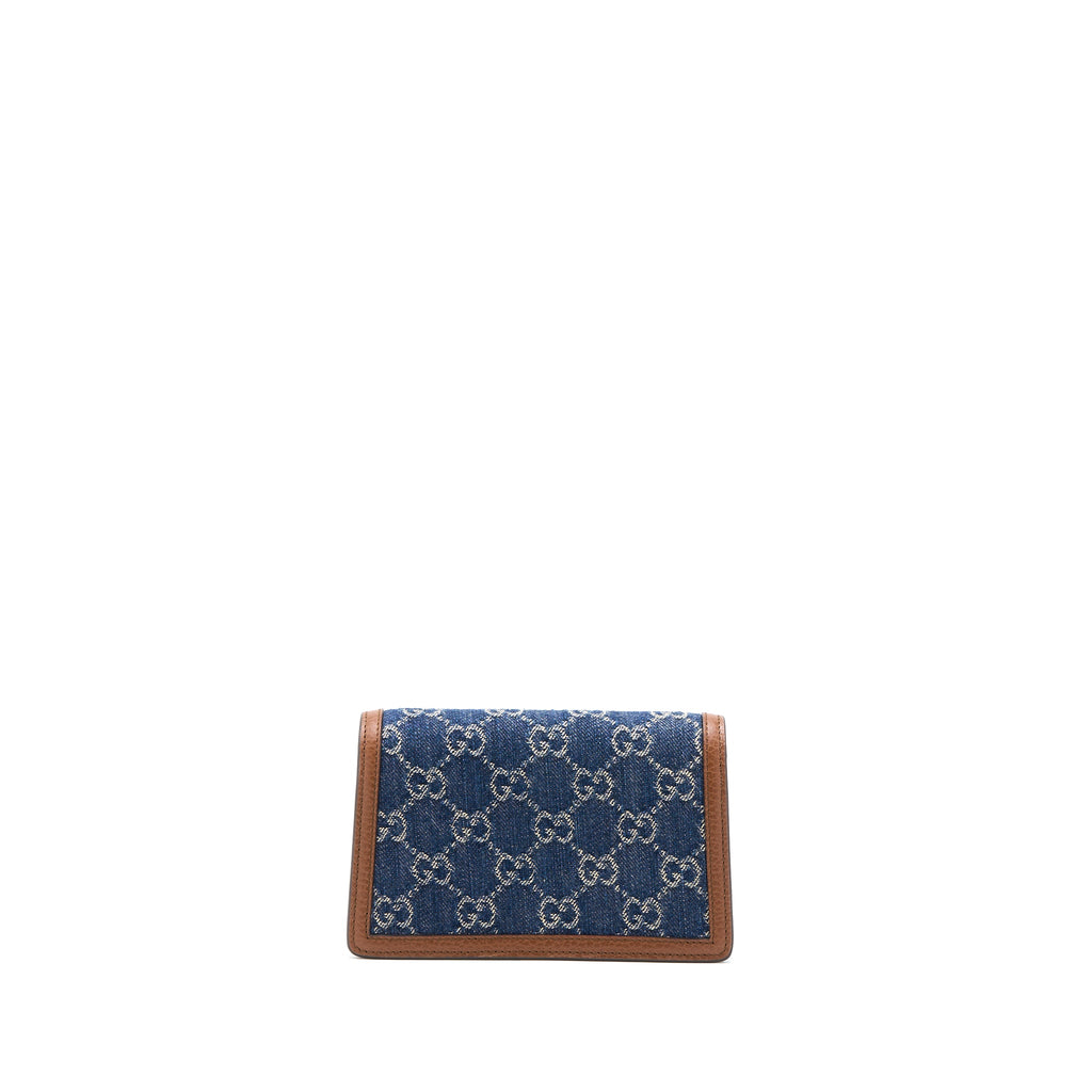 GUCCI SUPER MINI DIONYSUS GG SUPREME DENIM/ LEATHER MULTICOLOUR HARDWARE