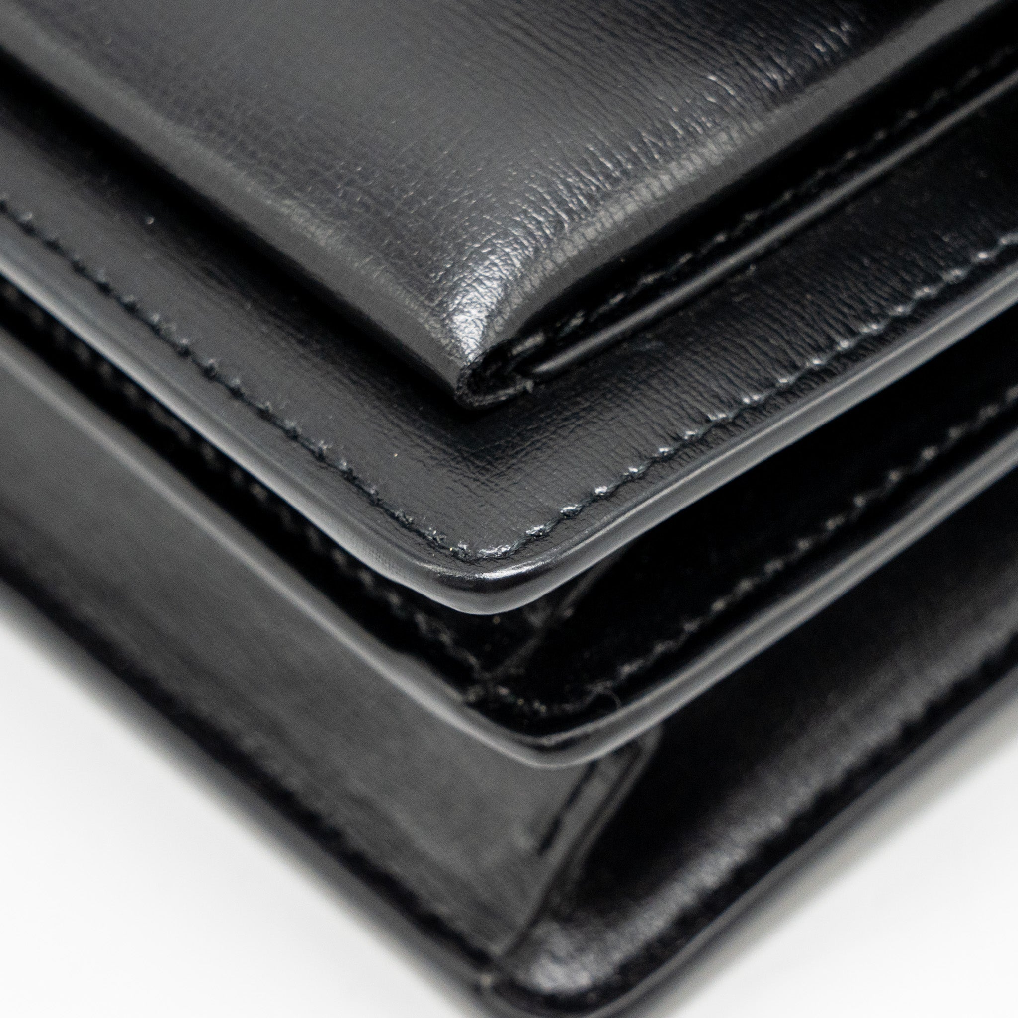 SAINT LAURENT / YSL MEDIUM SUNSET BAG BLACK CALFSKIN BLACK HARDWARE