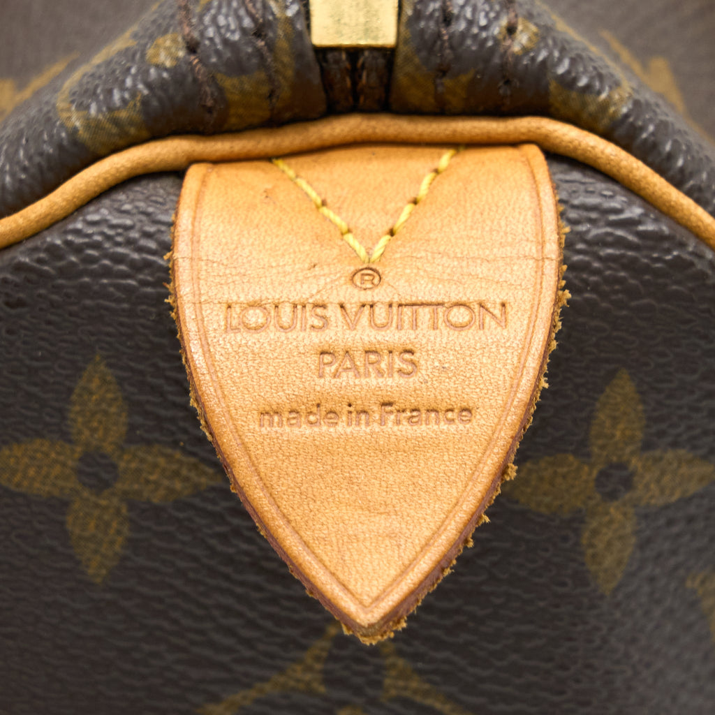 LOUIS VUITTON VINTAGE SPEEDY 25 MONOGRAM CANVAS GHW