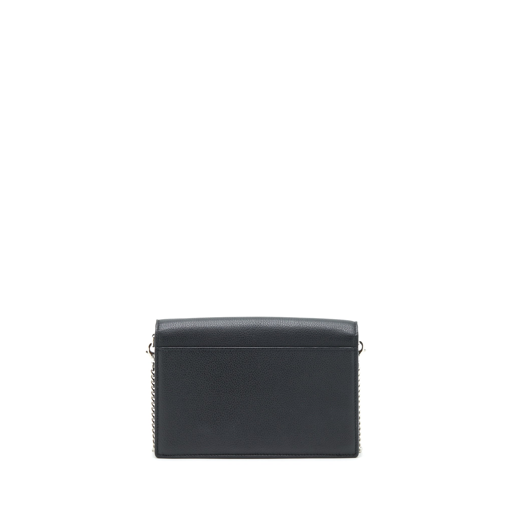 LOUIS VUITTON MYLOCKME CHAIN POCHETTE CALFSKIN BLACK SHW