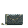 CHANEL JUMBO CLASSIC DOUBLE FLAP BAG LAMBSKIN GREY SHW