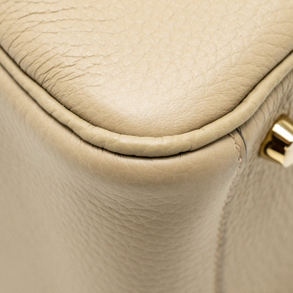 HERMES LINDY 26 CLEMENCE BEIGE MARFA GHW