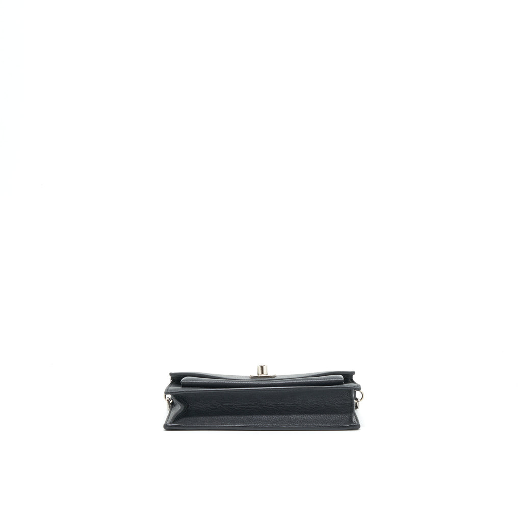 LOUIS VUITTON MYLOCKME CHAIN POCHETTE CALFSKIN BLACK SHW