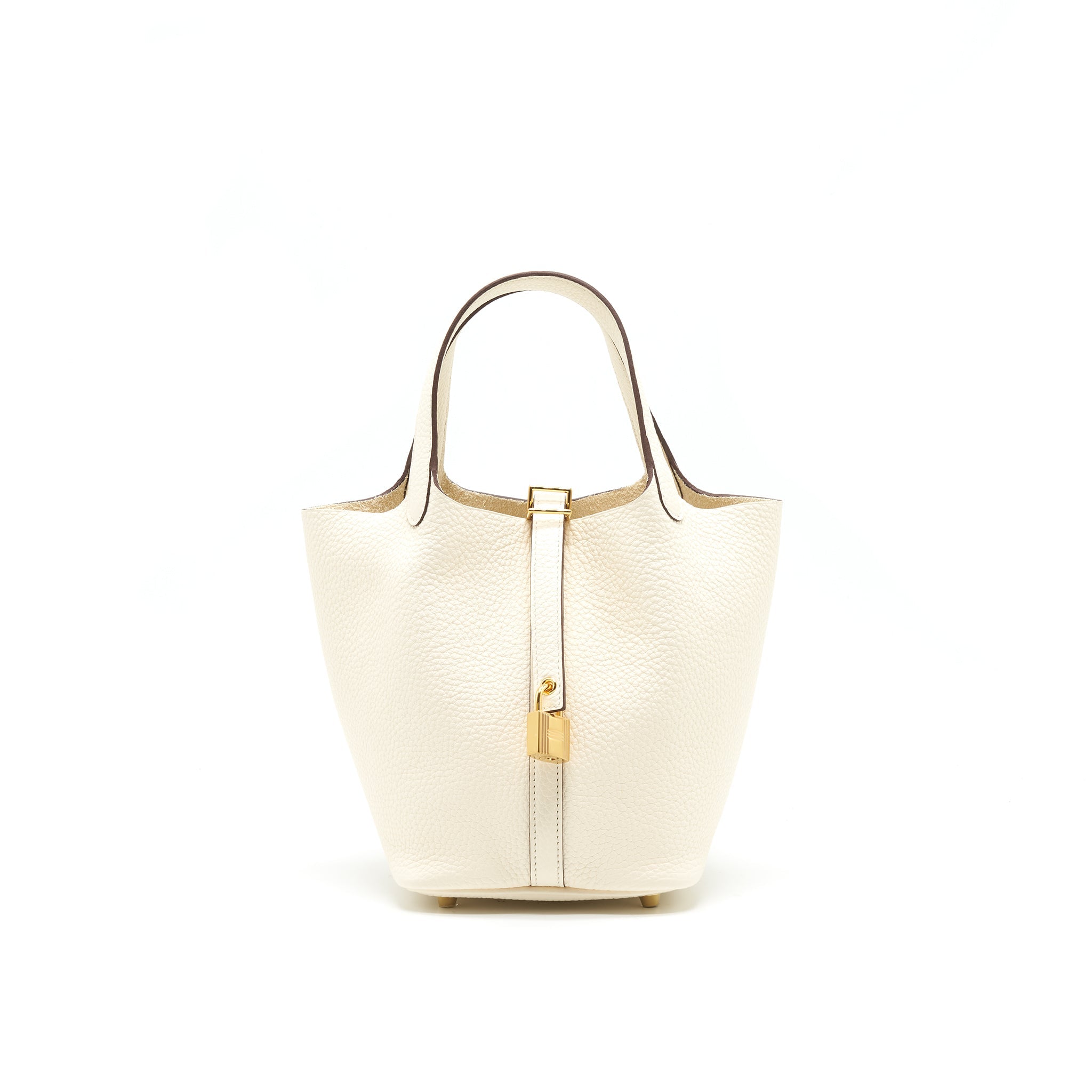HERMES PICOTIN 18 LOCK BAG NATA GHW