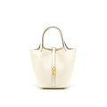 HERMES PICOTIN 18 LOCK BAG NATA GHW