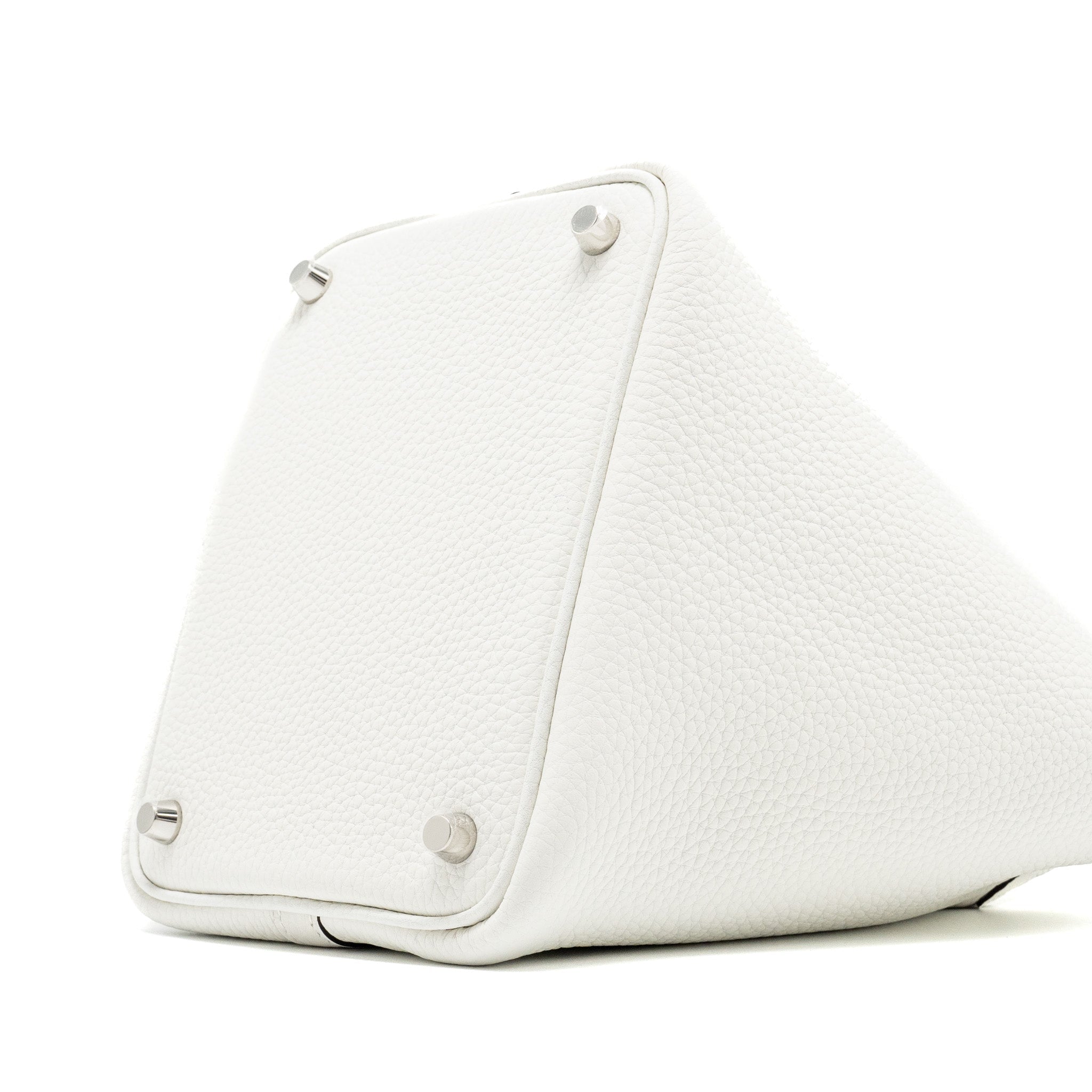 HERMES PICOTIN 18 LOCK BAG CLEMENCE NEW WHITE SHW