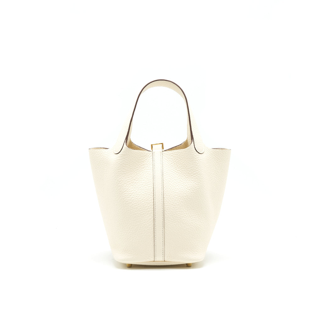 HERMES PICOTIN 18 LOCK BAG NATA GHW