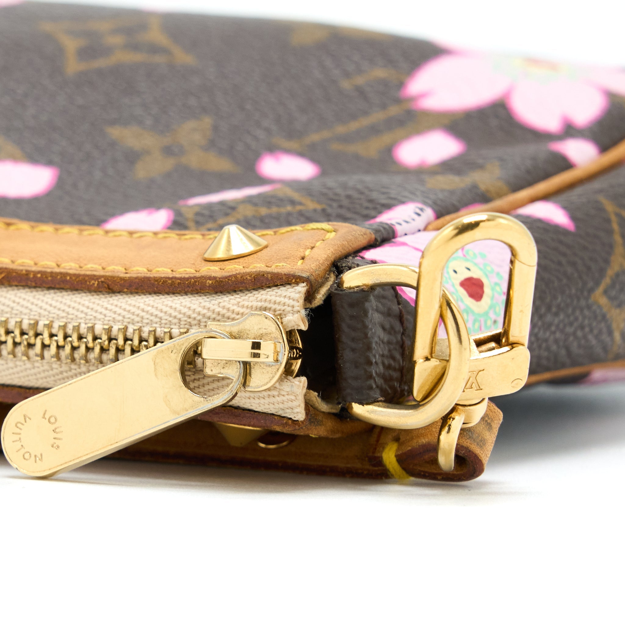 LOUIS VUITTON VINTAGE CHERRY BLOSSOM POCHETTE MONOGRAM CANVAS GHW