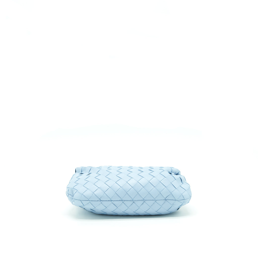 BOTTEGA VENETA MINI JODIE BAG LIGHT BLUE SHW