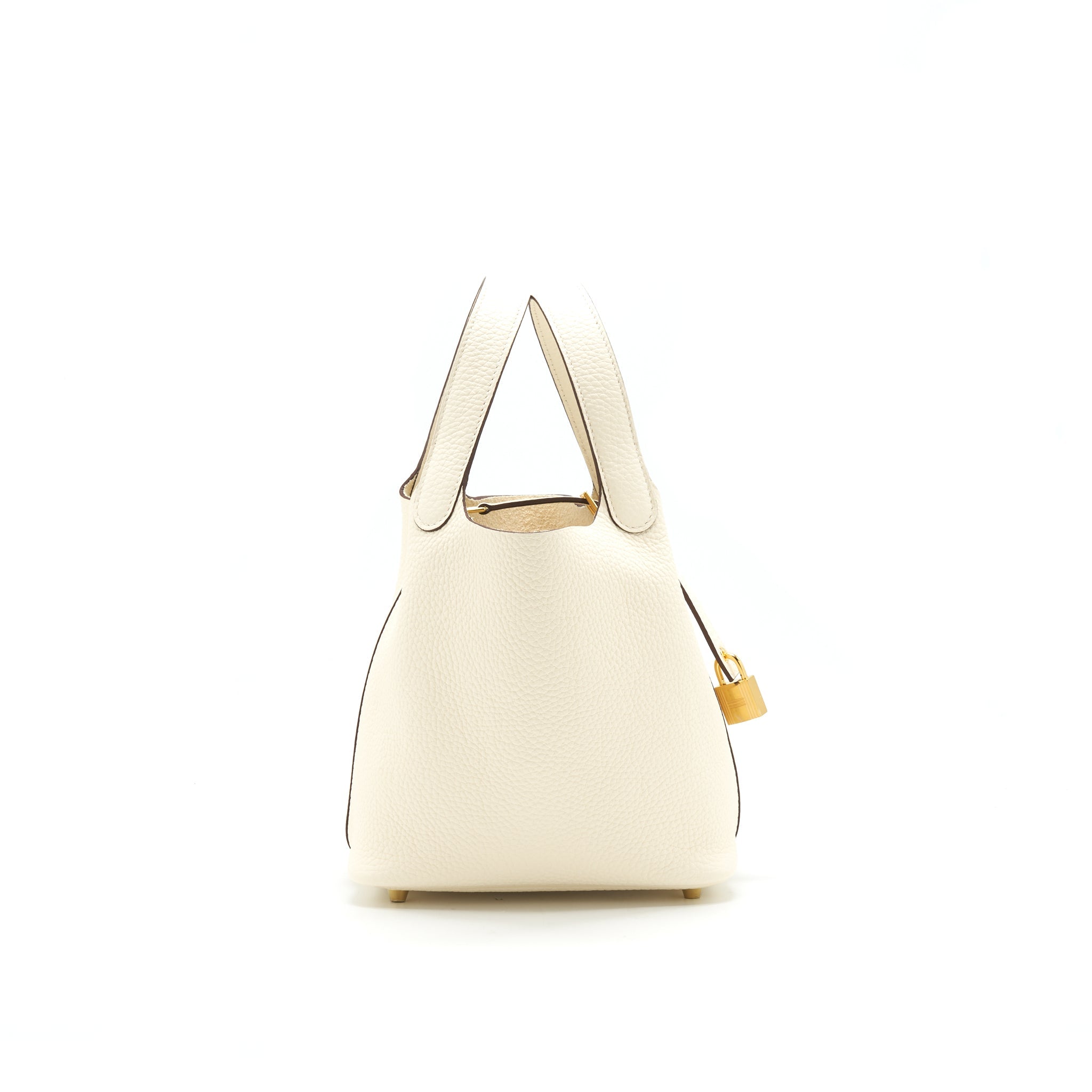 HERMES PICOTIN 18 LOCK BAG NATA GHW