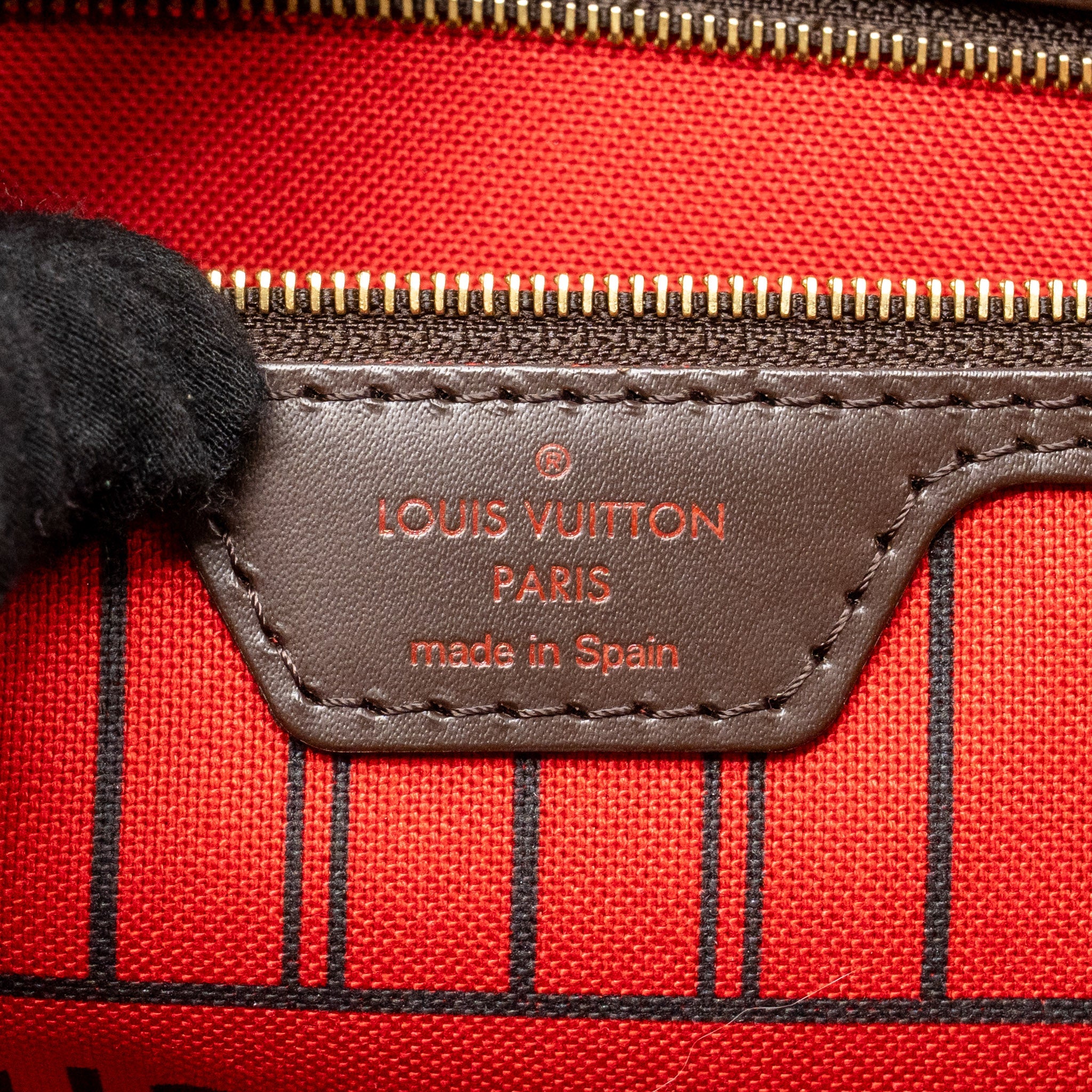 LOUIS VUITTON NEVERFULL MM DAMIER EBENE CANVAS GHW