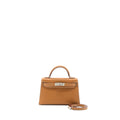 HERMES MINI KELLY EPSOM GOLD SHW