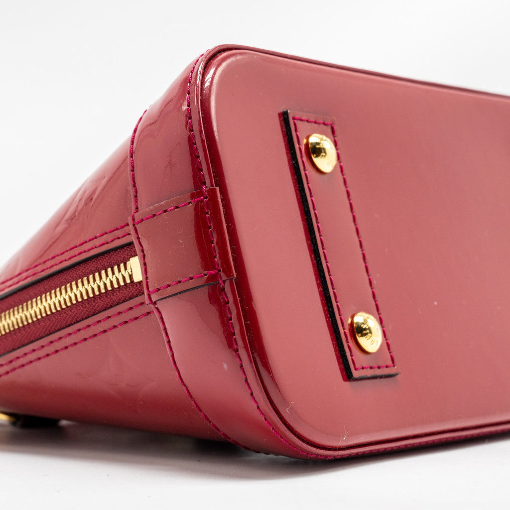 LOUIS VUITTON ALMA BB PATENT RED GHW