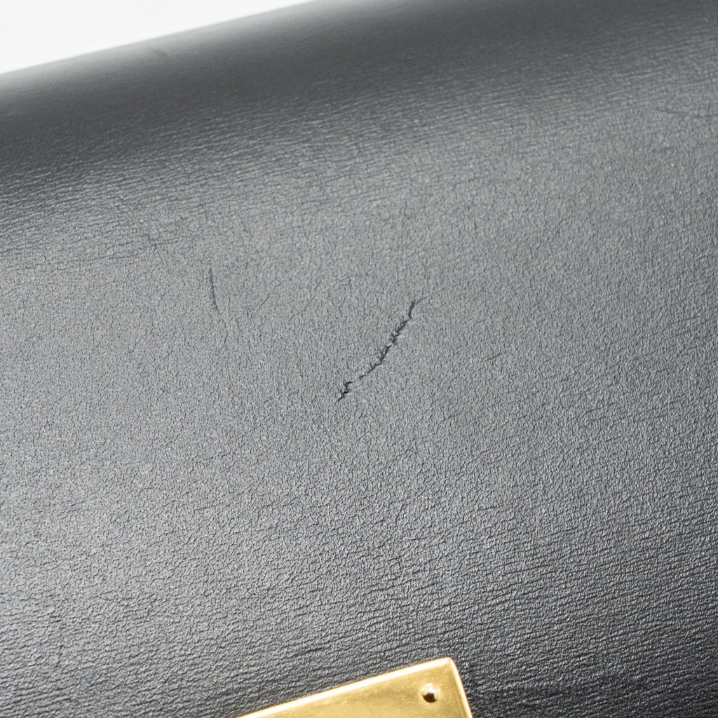 CELINE MEDIUM CLASSIC BOX BAG CALFSKIN BLACK GHW