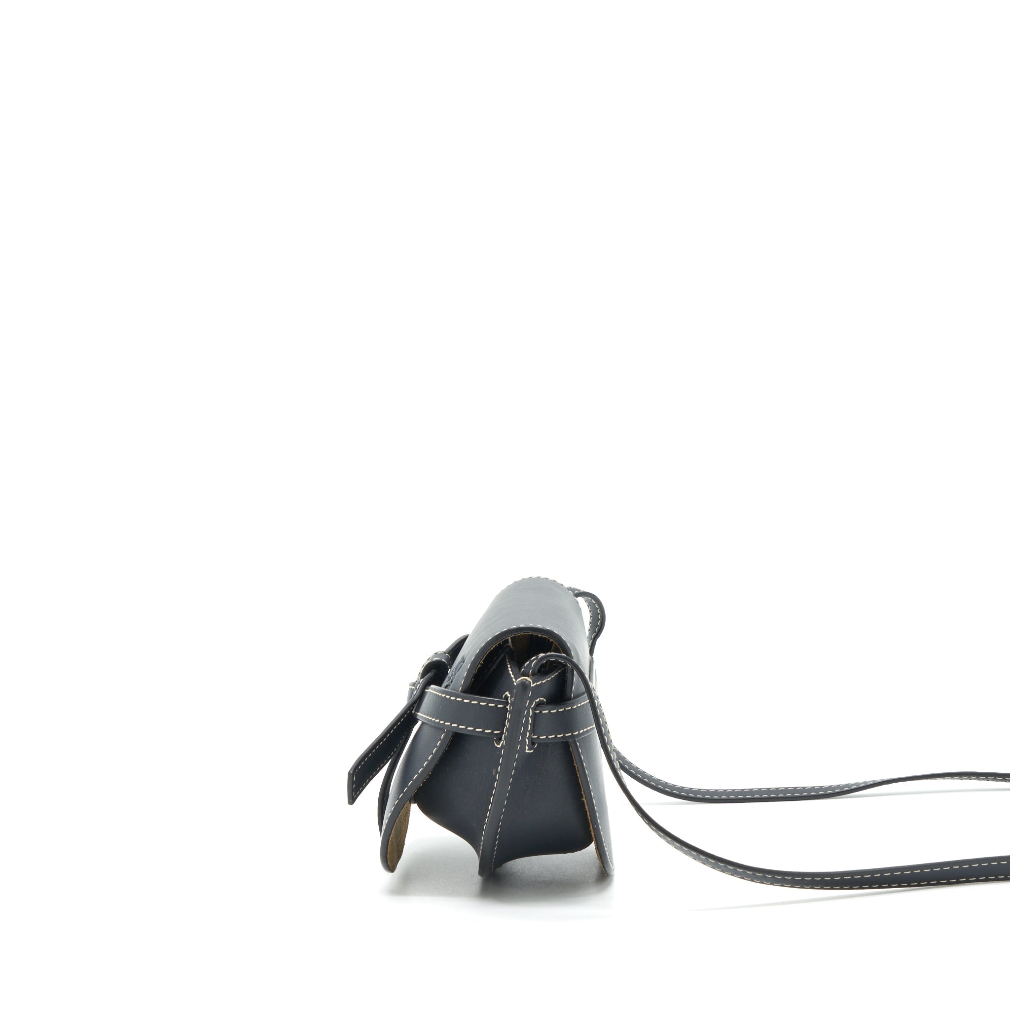 LOEWE MINI GATE DUAL BAG CALFSKIN BLACK GHW